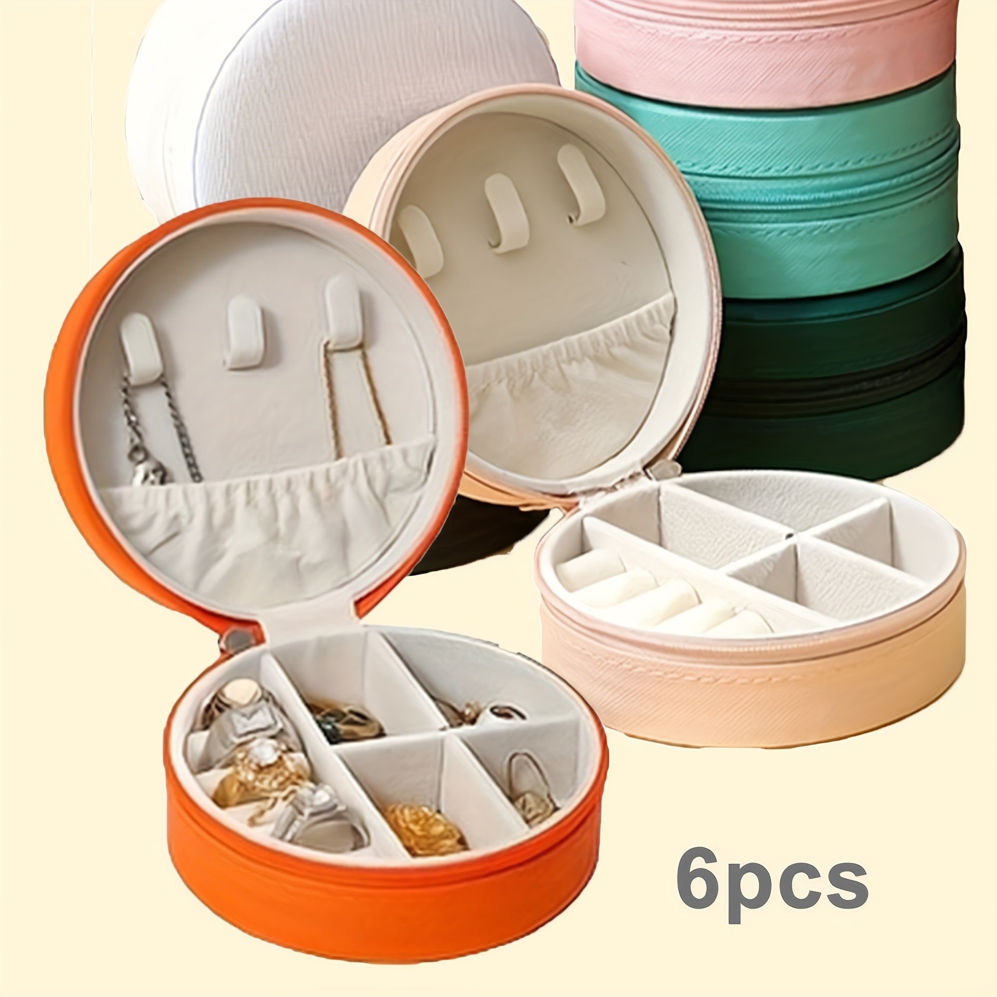 6pcs/12pcs/18pcs Jewelry Storage Box Set, Suitable for Necklaces, Rings, Bracelets, Ideal for Travel and Daily Use, Jewelry Boxes