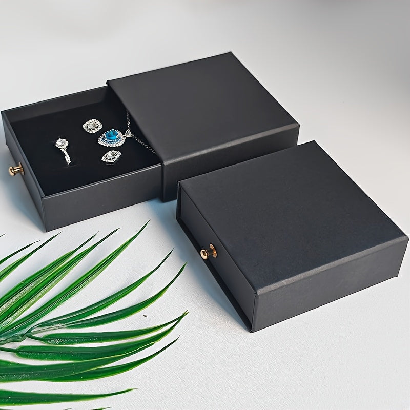 16pcs Fashion Minimalist Drawer Jewelry Boxes, Paper Material with Velvet Interior, Suitable for Storing Necklaces, Bracelets, Rings, Pendants, Earrings, Studs Also Great for Jewelry Display, Souvenir or Gift Packaging, A Surprise Gift for Girlfriend