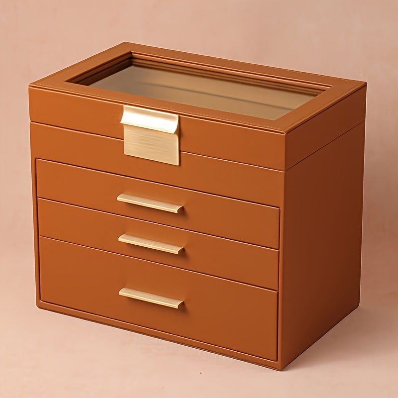 New White 7-Layer/4-Layer Jewelry Box - Essential Gift for Mother's Day, Valentine's Day, Wife's Birthday & Christmas: Desktop Jewelry Organizer, Jewelry Boxes