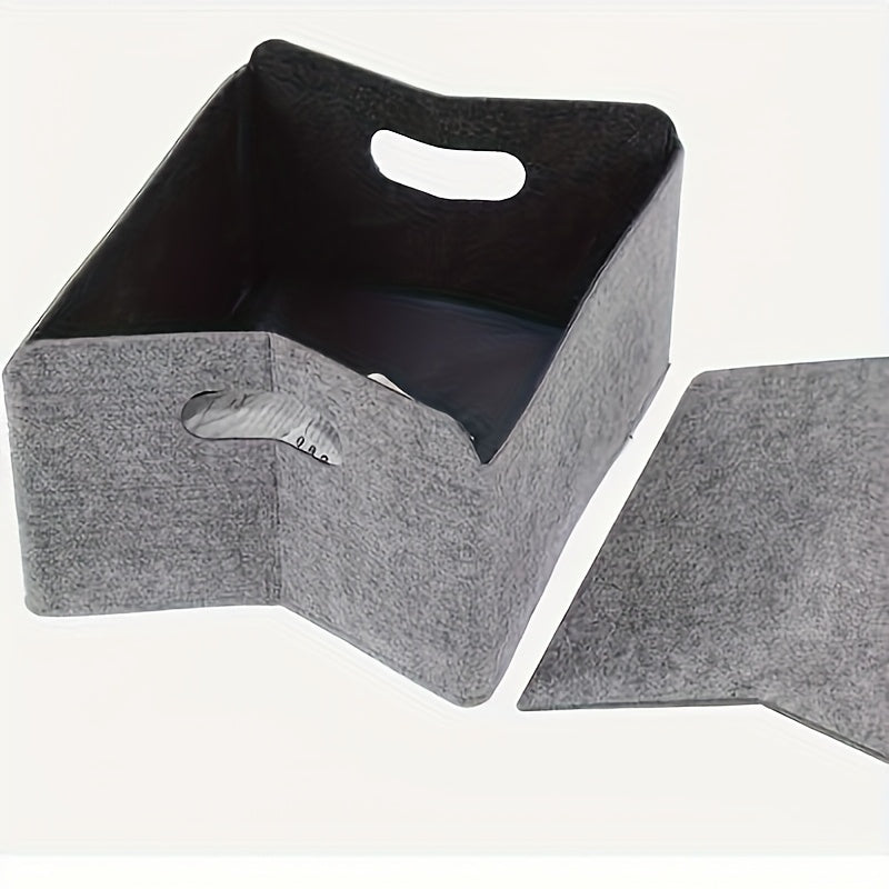 3ps Fabric Storage Boxes with Handles - Stylish Organizer for Home, Jewelry & Accessories - Multi-Compartment Design for Shoes, Rings, Earrings & More - Durable & Easy-Clean, Jewelry Organizer Storage