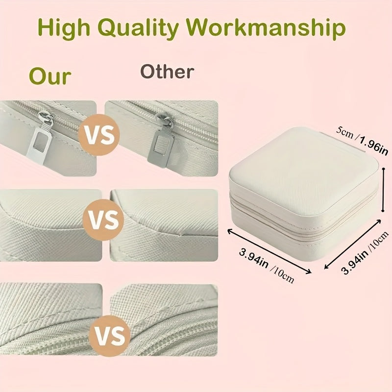 12pcs Black and White Combination Jewelry Box, Faux Leather Accessory Organizer, Portable Earring Storage Case, Perfect for Travel and Daily Use, Ideal as a Bridesmaid Proposal Gift Set, Suitable for Valentine's Day and New Year Gifts