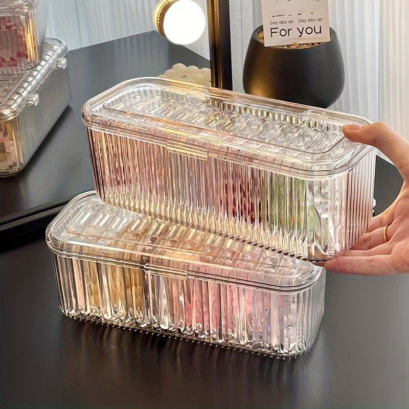 [Portable Jewelry Organizer] Portable Bead Storage Box Set | Jewelry Organizer with Dust-Proof Lid, Ideal for Bracelets, Necklaces & Bangles